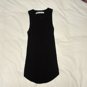 Black Zara Knit top, very stretchy